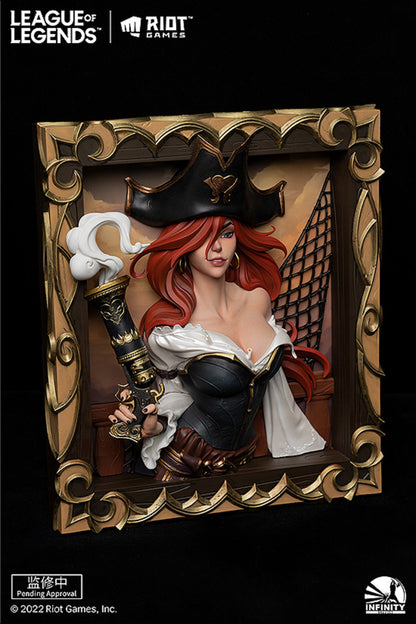 League Of Legends - The Bounty Hunter - Miss Fortune 3D Frame Figure by Infinity Studio (Preorder) - Anime Kyarakutā | Premium Toy and Collectible Shop