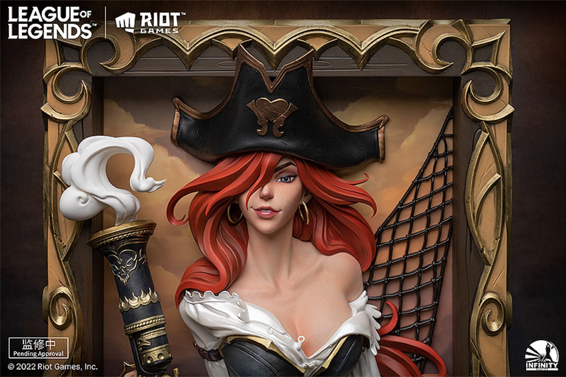 League Of Legends - The Bounty Hunter - Miss Fortune 3D Frame Figure by Infinity Studio (Preorder) - Anime Kyarakutā | Premium Toy and Collectible Shop